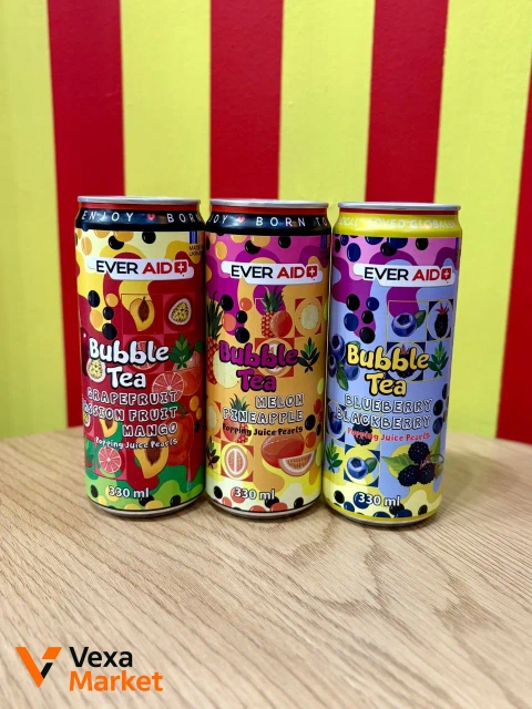 Газований напій Ever Aid Bubble Tea 330мл