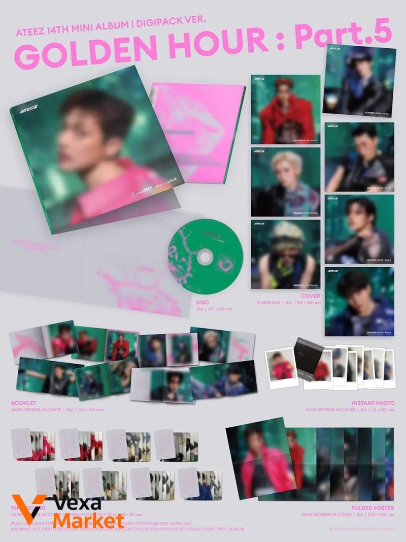 ATEEZ 14th Mini Album GOLDEN HOUR Pt.5 — фото 4