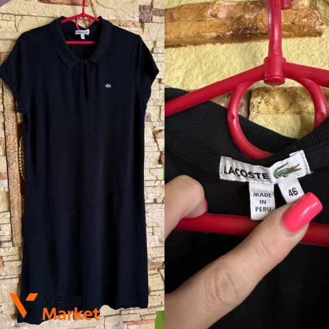 Сукня Lacoste жіноча чорна розмір 46