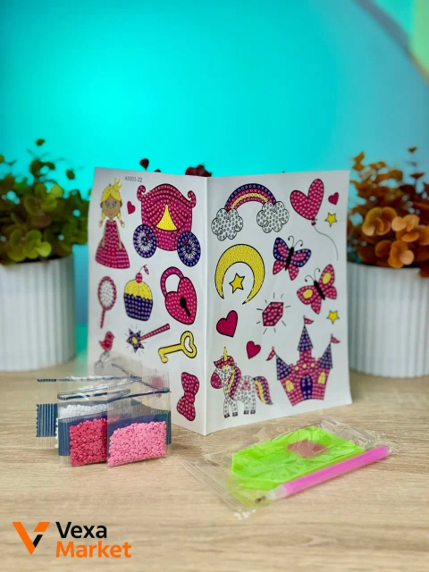 Набор алмазных стикеров для творчества "Diamond Painting Stickers"