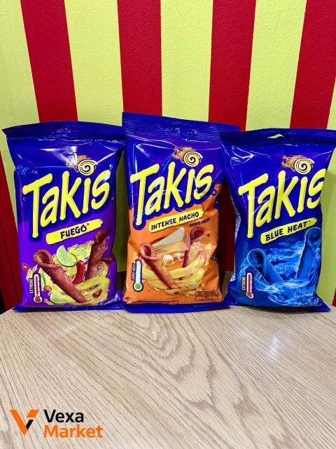 Чіпси кукурудзяні Takis Fuego, Blue Heat, Intense Nacho 100г