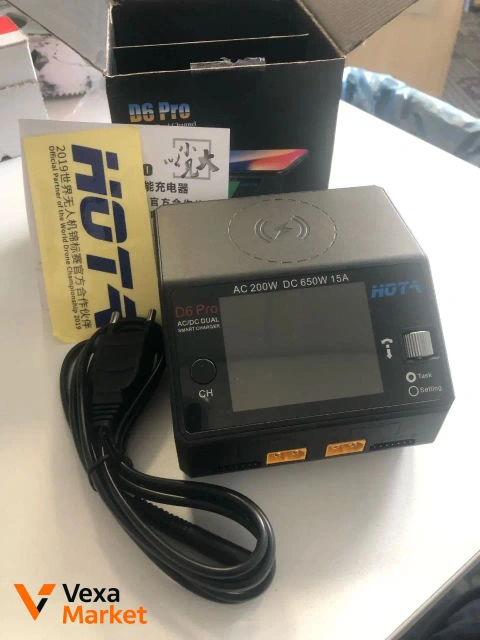 Зарядний пристрій HOTA D6 PRO 650Вт з бездротовою зарядкою
