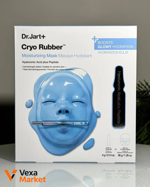 Dr. Jart+ Cryo Rubber Moisturizing Face Mask з гіалуроновою кислотою та пептидом