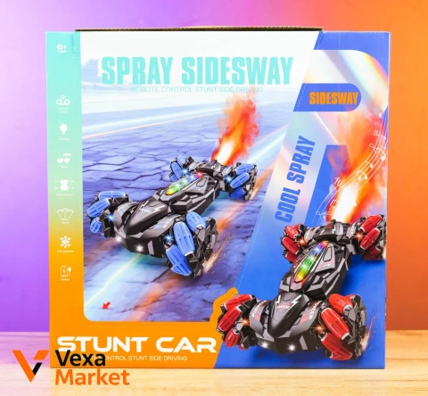 Машинка на радіокеруванні Stunt Car Spray Sidesway з парогенератором та підсвічуванням