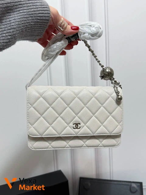 Сумка клатч Chanel WOC біла