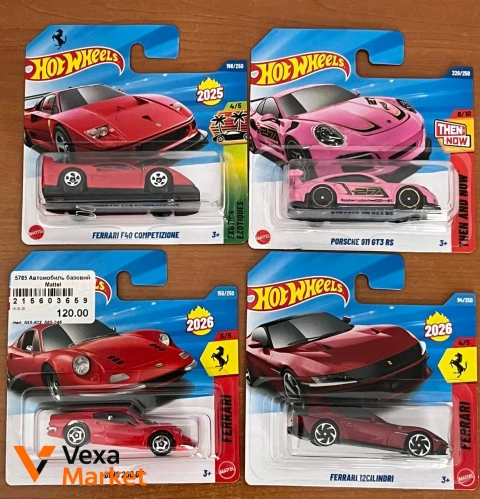 Колекційні машинки Hot Wheels Ferrari та Porsche