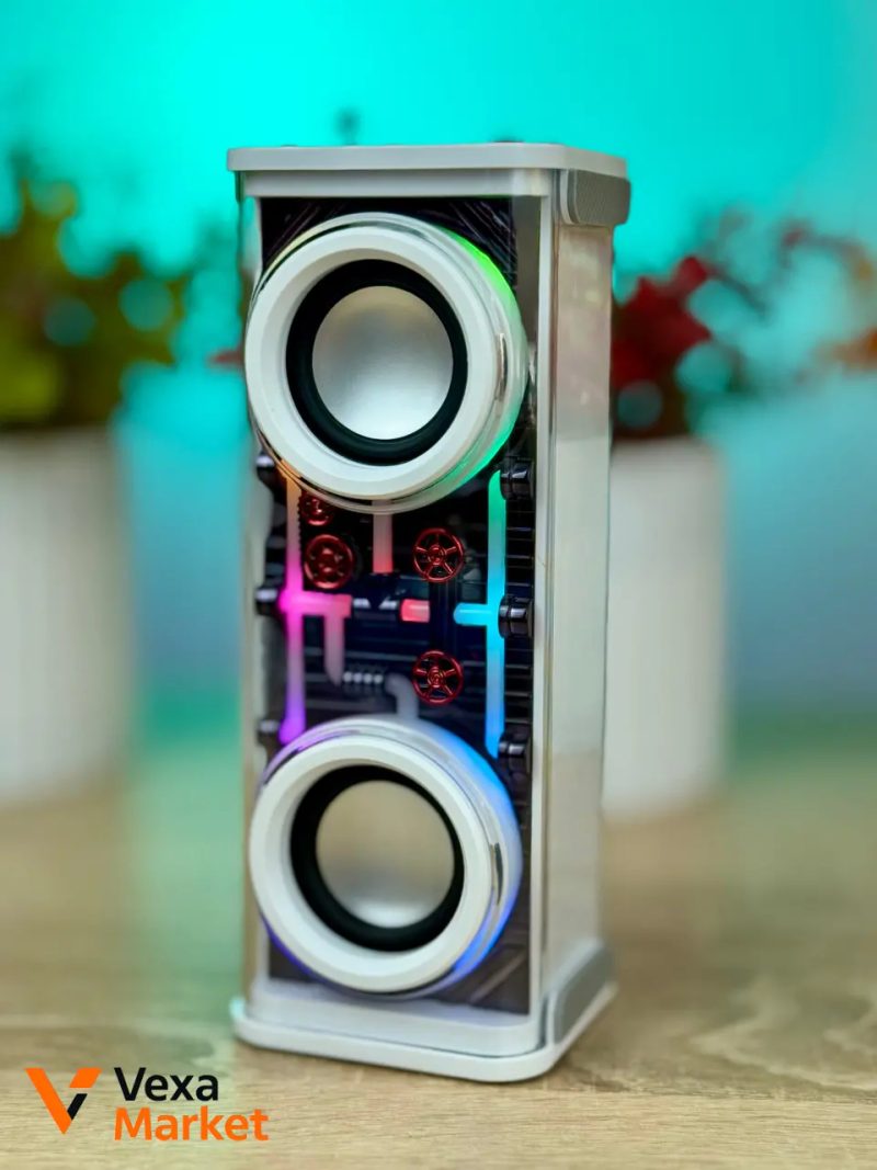 Стильна колонка V8 Armour Speaker з підсвічуванням — фото 2