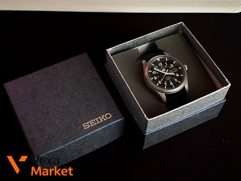 Мужские механические часы Seiko 5 Automatic Military 7S36 — фото 5
