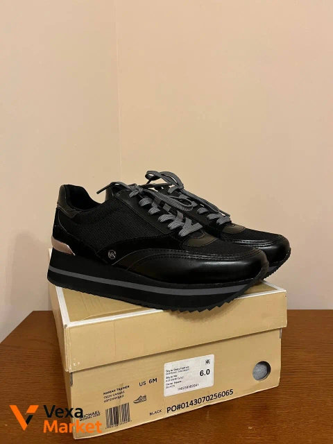 Женские кроссовки Michael Kors Mariah Trainer черные US 6 / EU 36