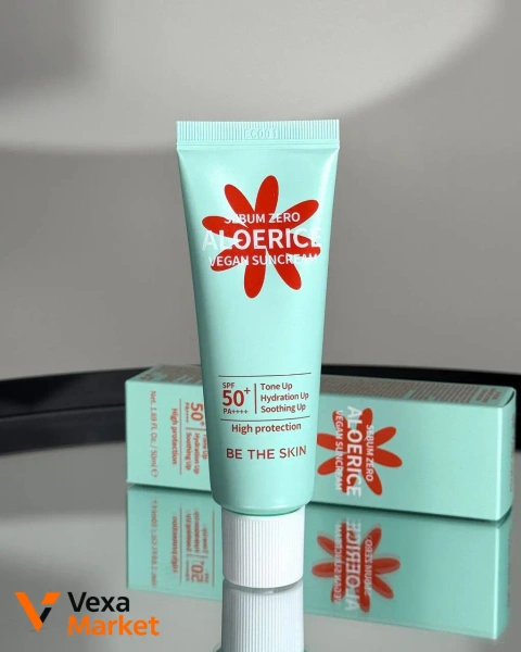 Be The Skin Sebum Zero Aloerice Vegan Sun Cream SPF50 50ml