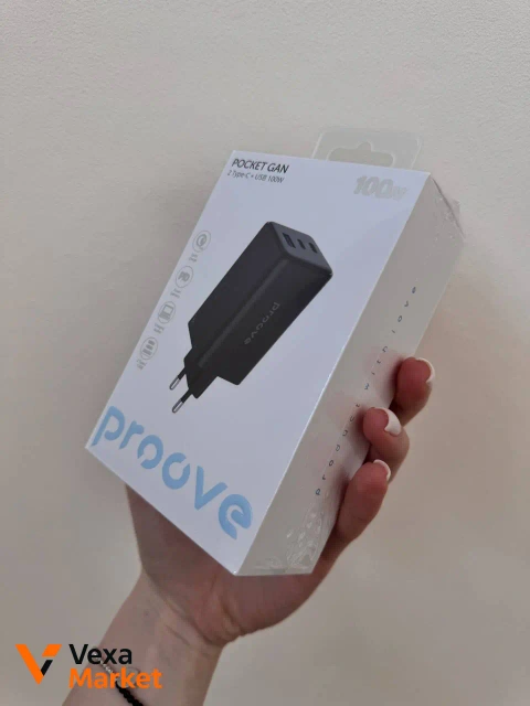 МЗП Proove Pocket GaN Max 100W (2 Type-C + USB)