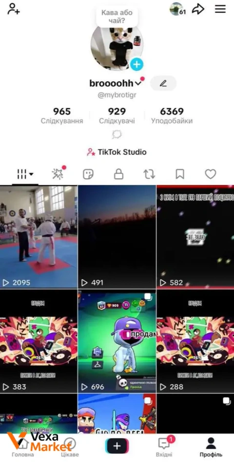 TikTok аккаунт