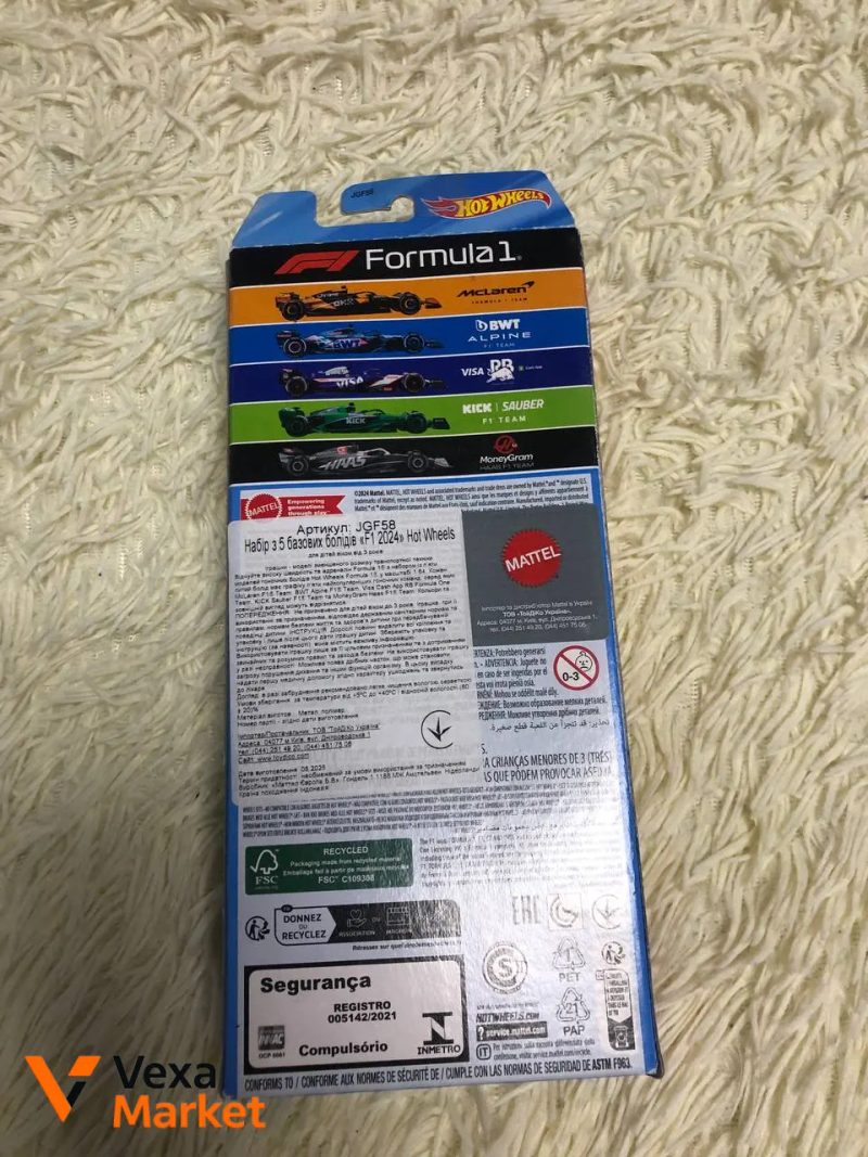 Hot Wheels Formula 1 2024 П'ятипак — фото 3
