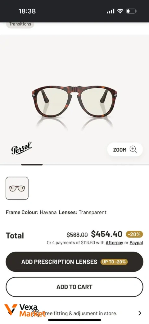 Persol Оправа Ручна робота Made in Italy