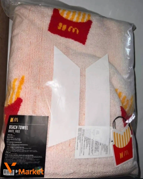 Рушник BTS&McDonald's Beach Towel Оригінал із Кореї