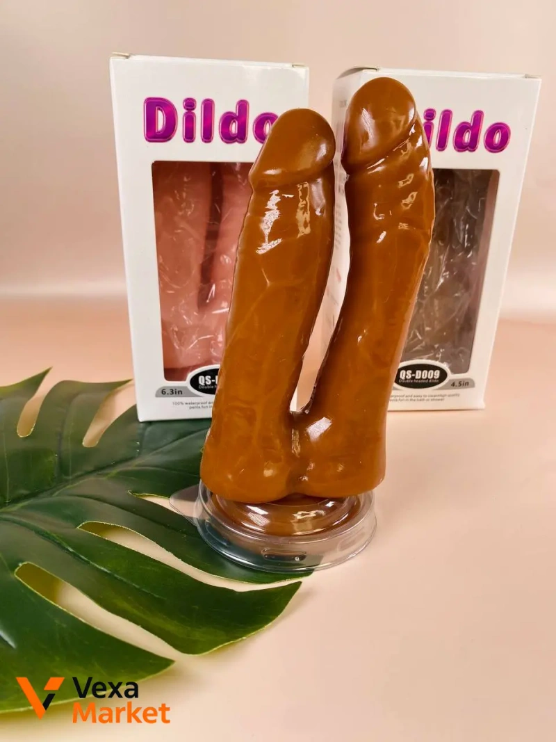 Подвійний фалоімітатор Dildo QS-D009 для подвійного проникнення — фото 2