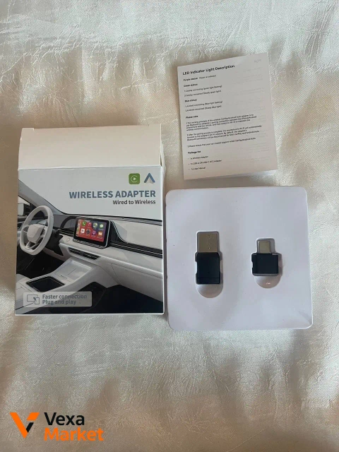 Бездротовий адаптер CarPlay/Android Auto USB-A/USB-C
