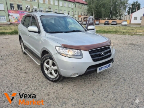 Hyundai Santa Fe 2007 2.2 Дизель Автомат Повний привід Сірий
