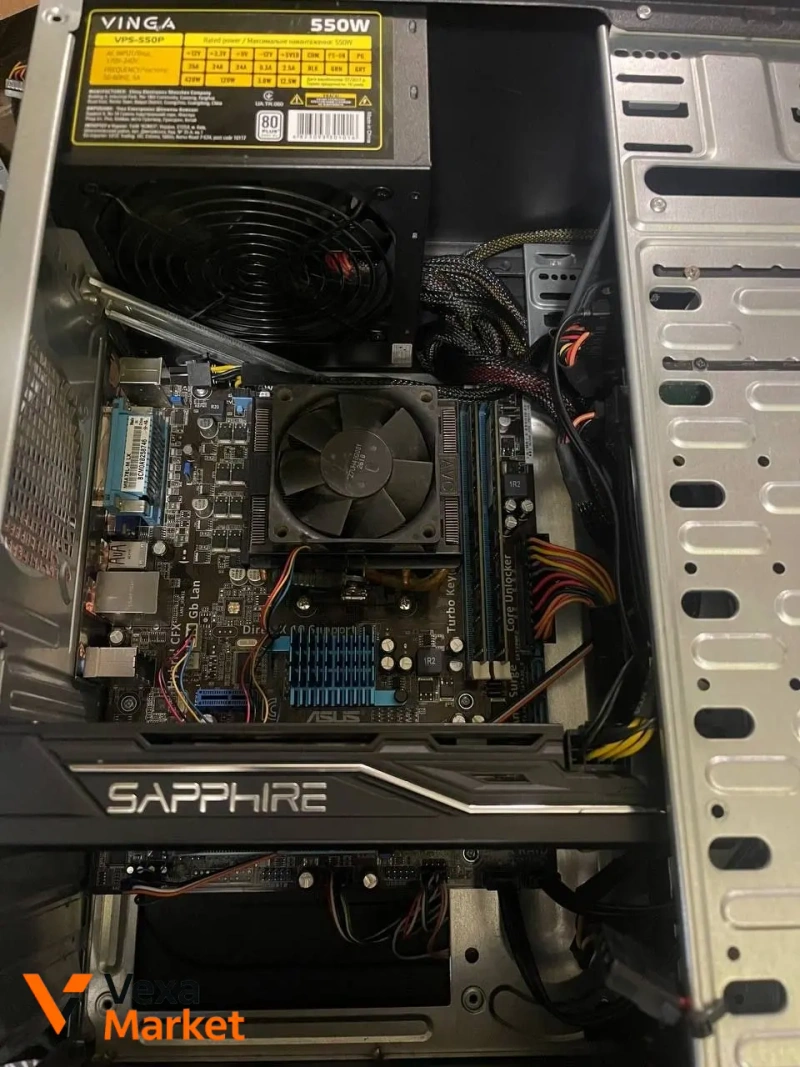 Системний блок AMD FX 6300, 16GB RAM, RX 470 4GB, 500GB HDD + 128GB SSD — фото 2