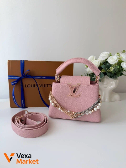 Louis Vuitton Cappucines розовая натуральная кожа