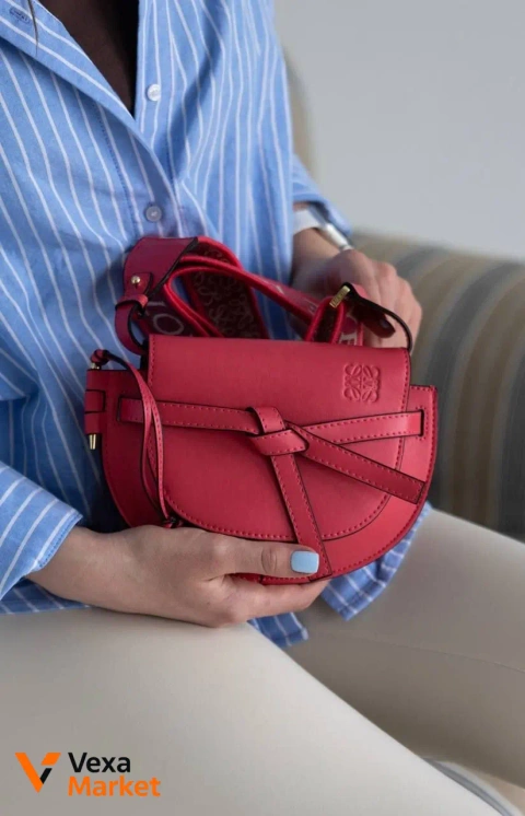Loewe Mini Gate Dual Bag из мягкой телячьей кожи
