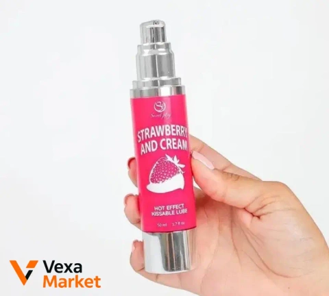 Їстівний гель лубрикант Secret Play HOT EFFECT KISSABLE LUBRICANT 50 ml, полуниця