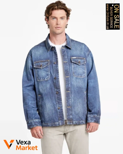Чоловіча куртка Guess тканий стрейч-твіл