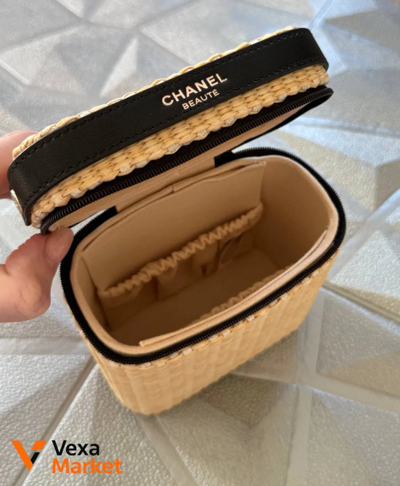 Chanel Beauté б'юті-кейс з натурального ротангу — фото 7
