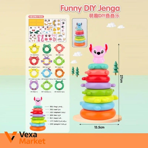 Funny DIY Jenga - развивающая игрушка для детей