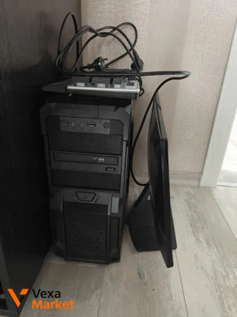ПК Intel Pentium Gold, Asus GeForce GTX 1050, 8GB RAM, 1TB HDD, 480GB SSD + Монитор Dell