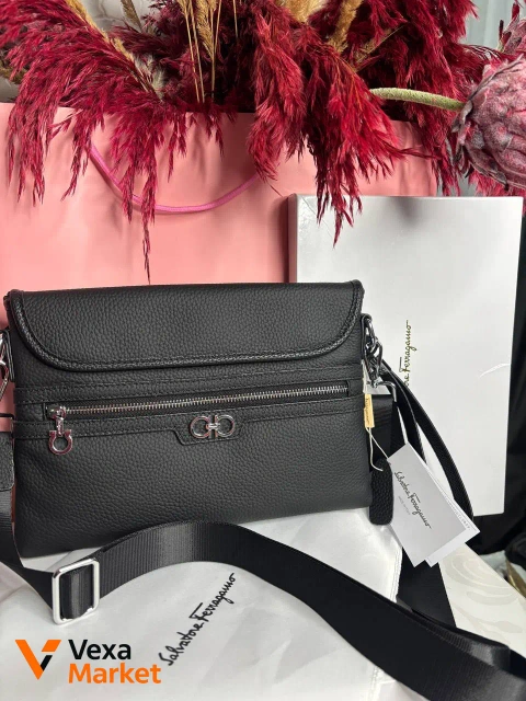 Мужская сумка Salvatore Ferragamo из натуральной кожи