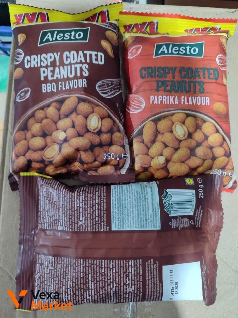 Арахіс Alesto Peanuts 250 г (паприка, BBQ)