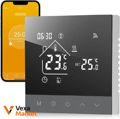 BEOK TS4WIFI-EP Black - розумний WiFi терморегулятор для теплої підлоги