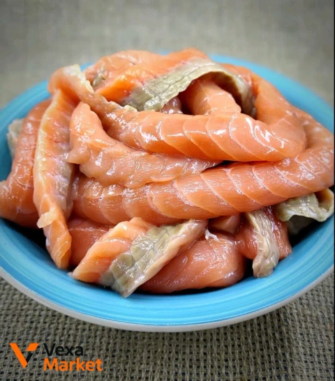 Лосось слабосоленый спинной срез, без костей и кожи, 500г