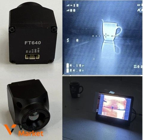 Foxeer FT640 Analog CVBS Thermal Camera 640x512 60fps 9.1mm