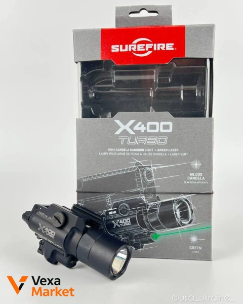 Surefire X400T-A Ліхтарик + Зелений Лазер