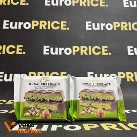 Шоколад Bolci Dubai Chocolate з фісташками 100г