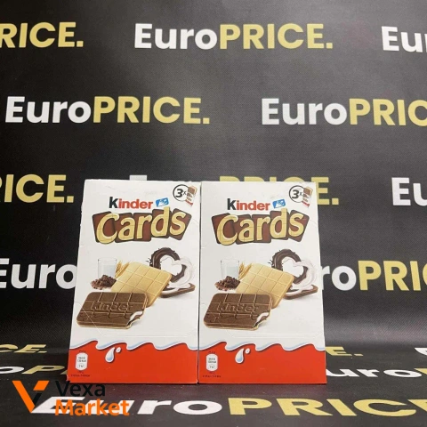 Шоколадний батончик Kinder Cards 77г