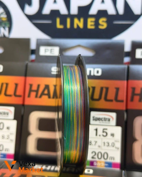 Шнур Shimano HardBull 8+ мультиколор 2024