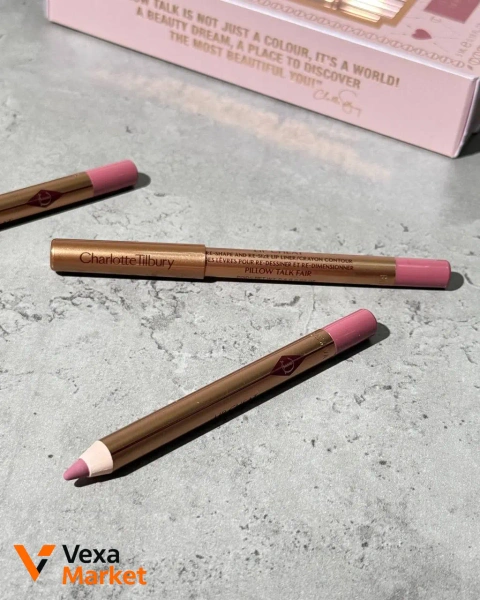 Charlotte Tilbury Collagen Lip Cheat Mini олівець для губ Pillow Talk Fair 0.8g