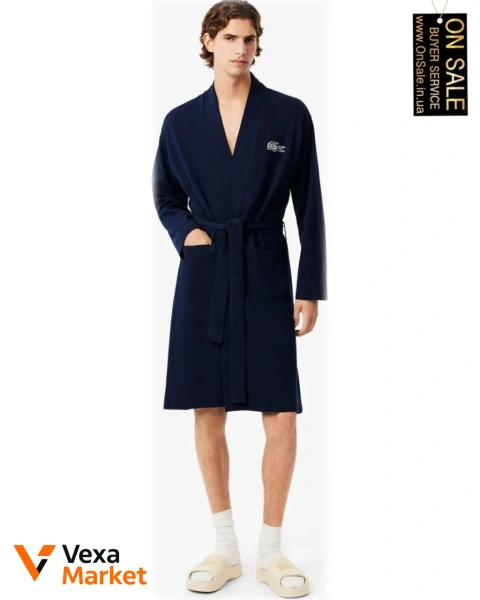Мужской халат Lacoste вафельный L/XL / S/M