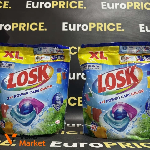 Капсули для прання Лоск XL Power Caps Color 40шт.