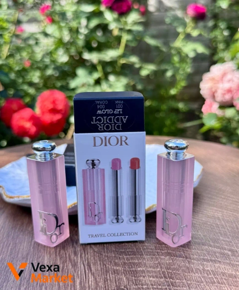 Набір бальзамів для губ Dior Addict Lip Glow (Мініатюри) 001 Pink, 004 Coral