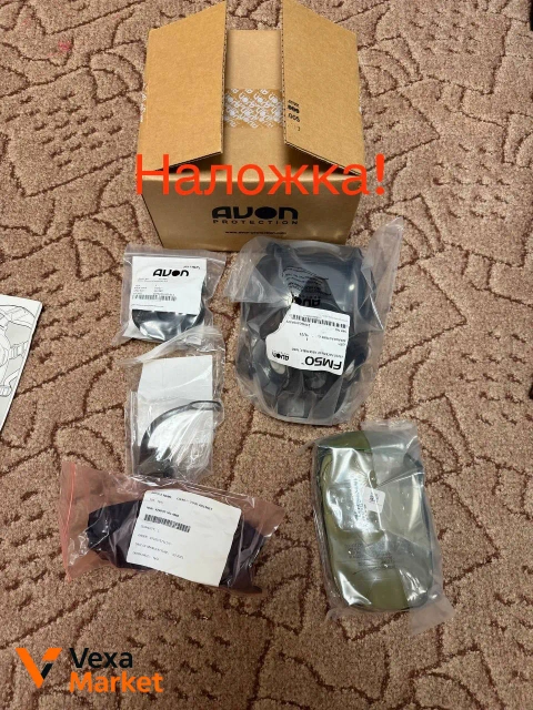 Маска протигаз Avon FM50 Twinport розмір М з фільтрами CBRN