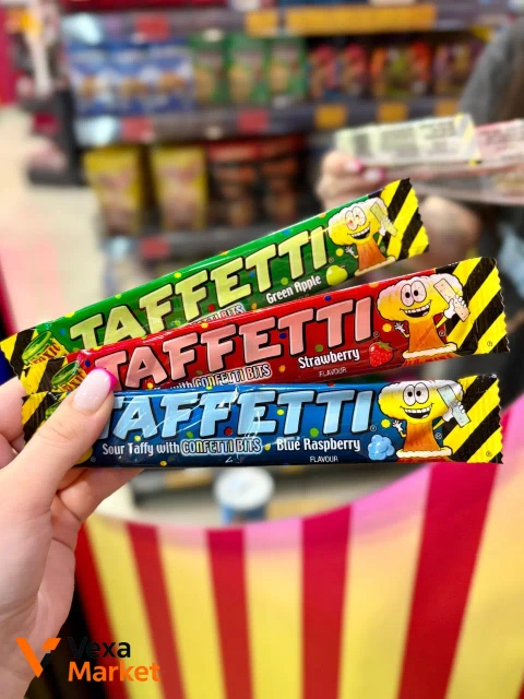 Жувальні цукерки Toxic Waste Taffetti 20г