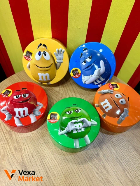 Драже M&M's Choco Pouch 200г в колекційній металевій банці