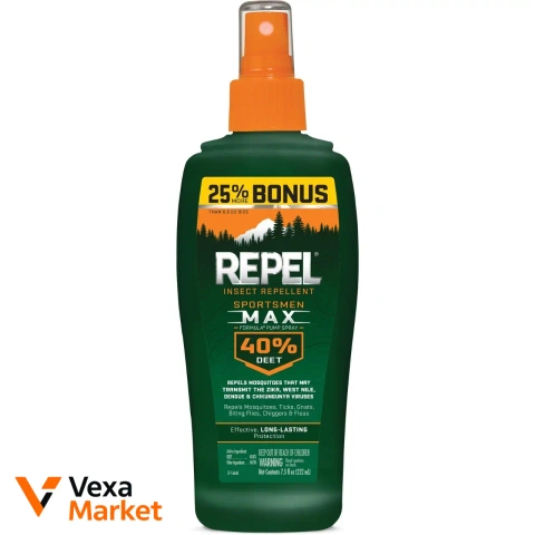 Репелент спрей Repel. MAX. Sportsmen 40% DEET, 222 мл