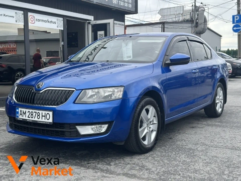 Skoda Octavia 2015 Синий, Газ/Бензин 1.6 л.