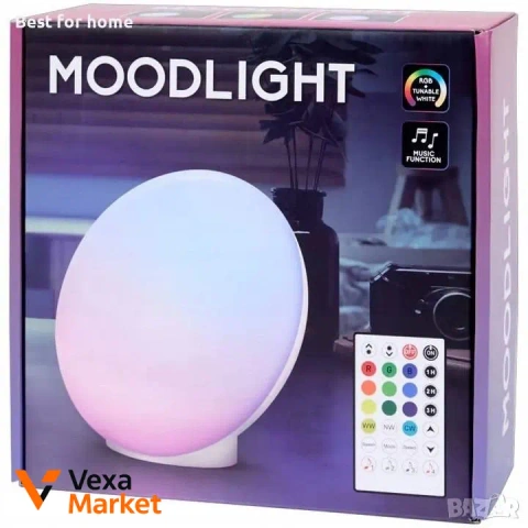 Світлодіодна настільна лампа Moodlight з дистанційним регулюванням яскравості