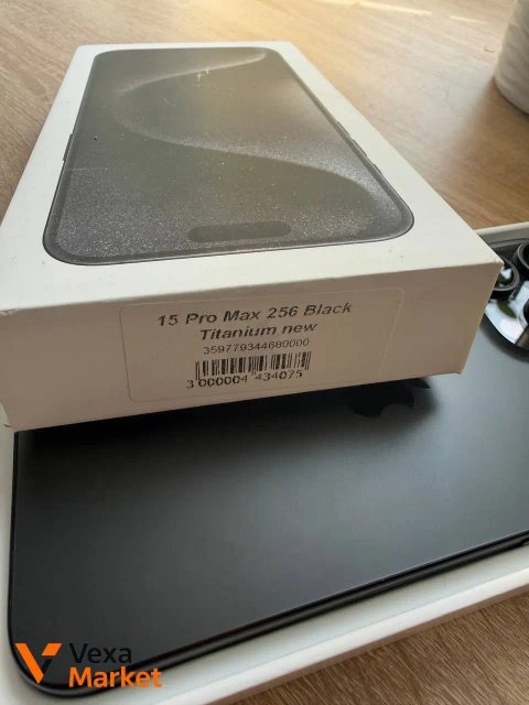 iPhone 15 Pro Max 256 Black Titanium new